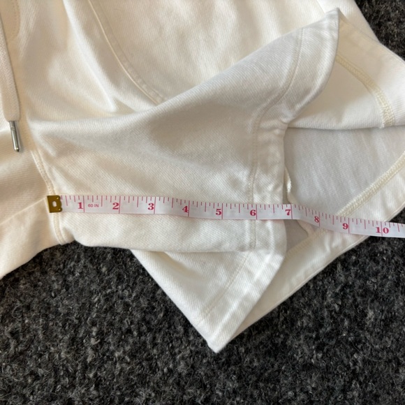 Athleta Farallon Sz XS Midi Short Organic Cotton Cream Commute Work Travel EUC - Picture 9 of 12